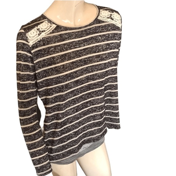 JOLT stripped navy and white blouse medium - Picture 1 of 5